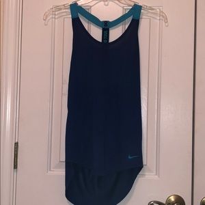 Navy Nike workout top